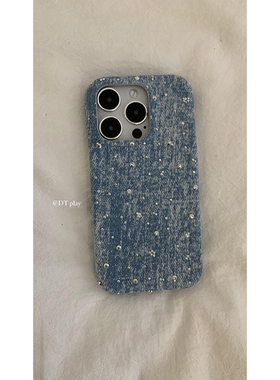 DT play 牛仔闪闪辣妹氛围对镜自拍韩国ins风小众博主适用于iphone17promax/16/15苹果13/14手机壳保护套