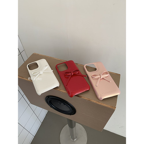 DT play 蝴蝶结羽绒服肥皂潮人穿搭时髦韩国ins风小众适用于iphone17/16promax/15/14苹果13/12手机壳保护套