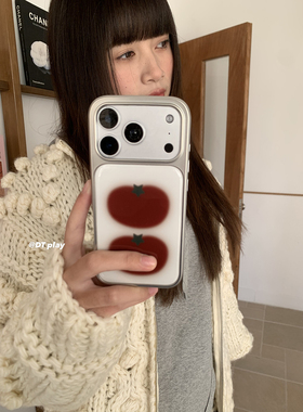 DT play 柿柿如意新年高级小众滴胶银韩国ins博主小众设计适用于iphone17promax/16/15苹果14/13手机壳保护套