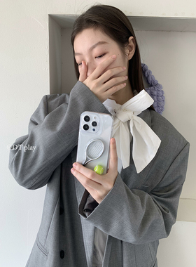 DT play 网球少女运动系女友韩国ins博主小众高级适用于iphone17promax/16苹果15/12/14plus/13手机壳保护套