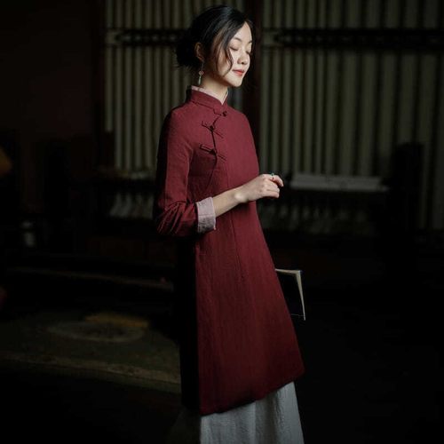 唐装上衣中式复古风茶服女禅意