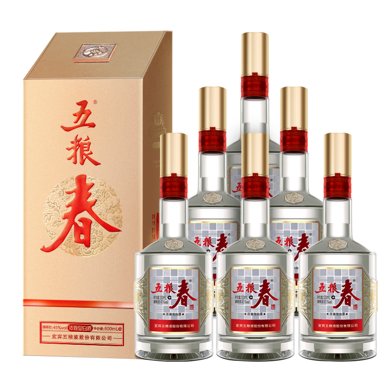 第二代五粮春45度500mL*6瓶