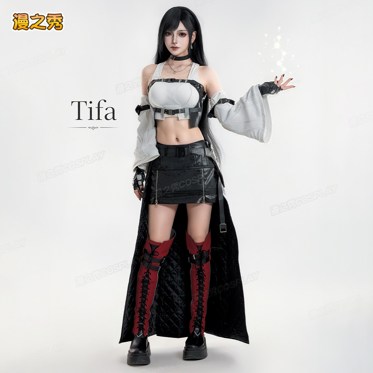 非定金 ff7启示录蒂法黑魔法师cos服最终幻想系列蒂法blackmage图片