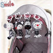 新生 儿早教黑白摇铃婴儿推车玩具挂件宝宝安抚床头铃挂饰0到1岁