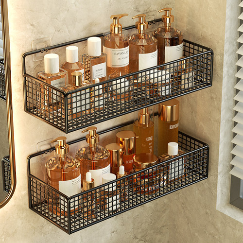 卫生间免打孔浴室置物架壁挂式