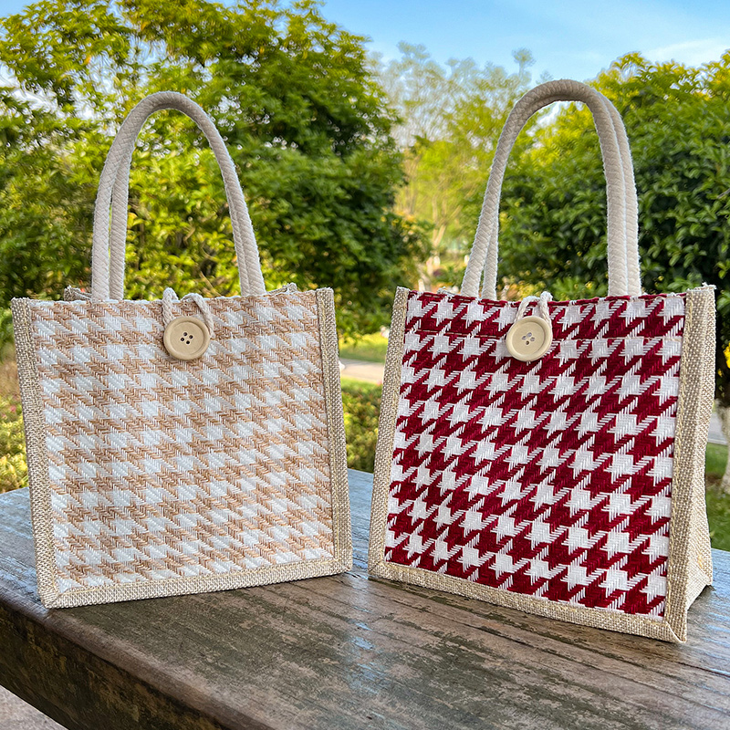 速发手提袋手麻布袋外出亚拎饭盒便当2021小挎包