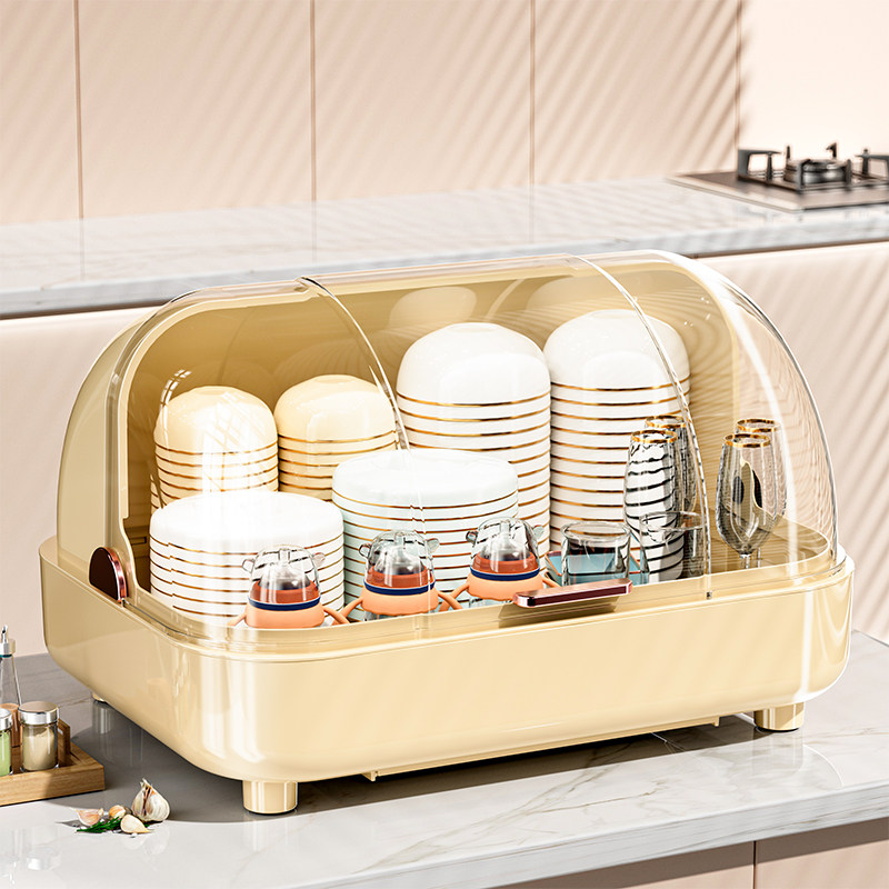 碗筷收纳盒碗筷餐具辅食收纳柜婴儿专用碗柜收纳箱杯子收纳置物架