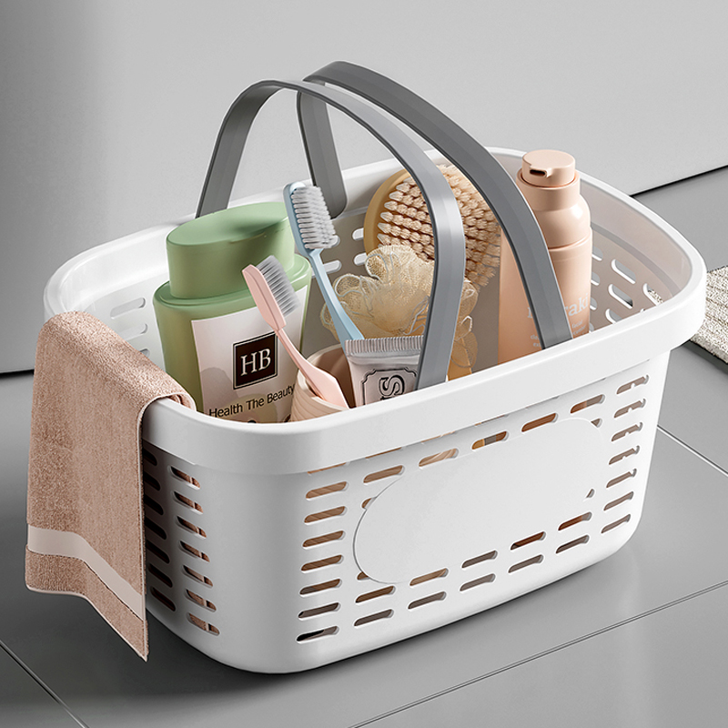 手提洗澡篮子加大敞口镂空透气
