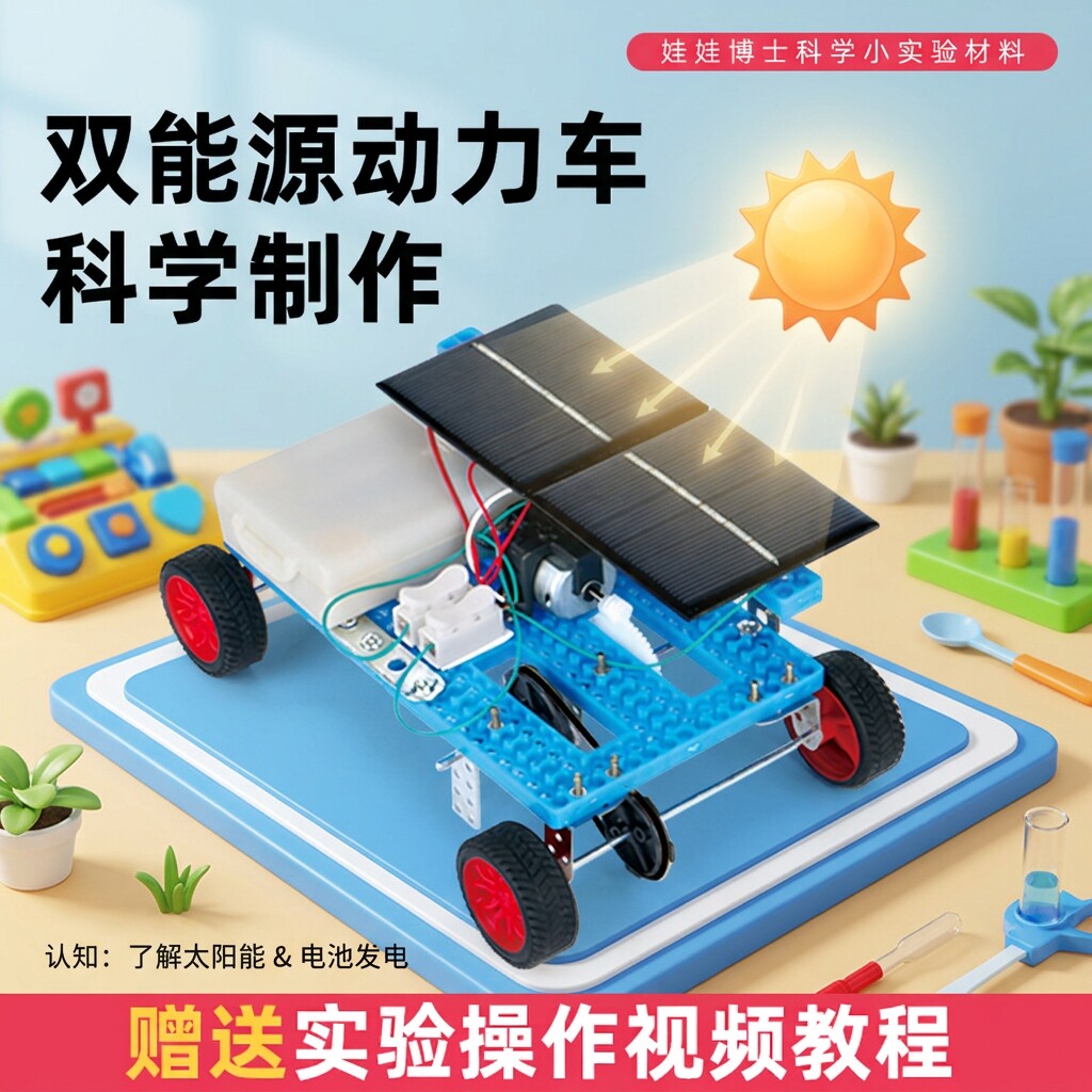 双能源动力小车太阳能电路实验