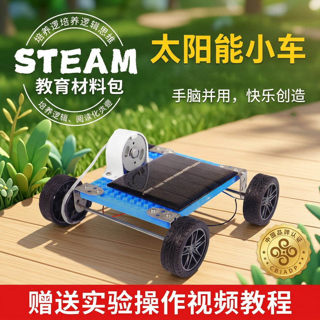 太阳能动力小车DIY实验套装