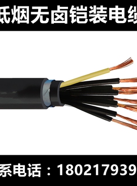 低烟无卤阻燃耐火铠装控制电缆WDZBN-KYJY23-2*0.5 0.75 11.5 2.5