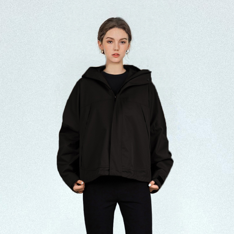 防风短款修身显瘦羽绒服