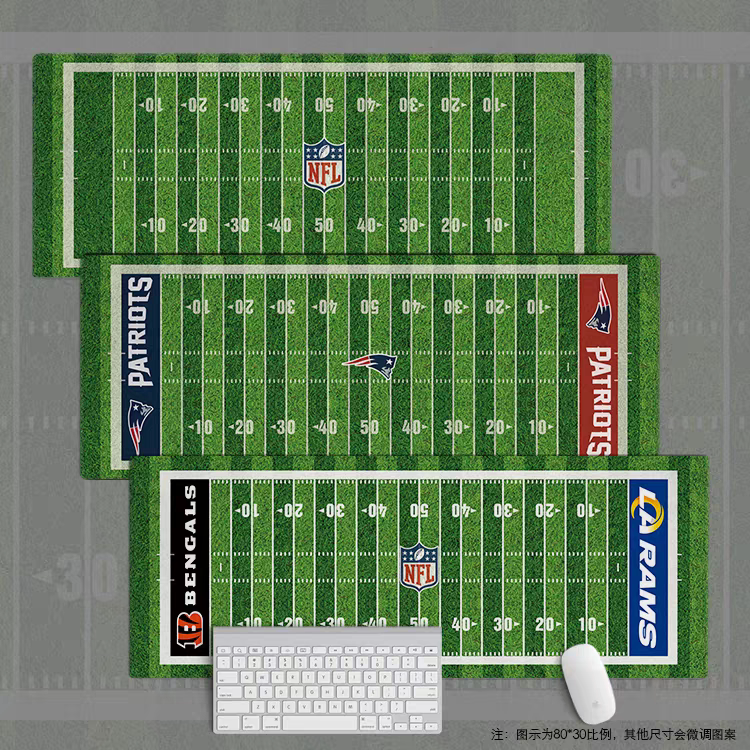 鼠标垫超大办公键盘NFL橄榄球爱国者公羊酋长牛仔巨人超级碗老鹰