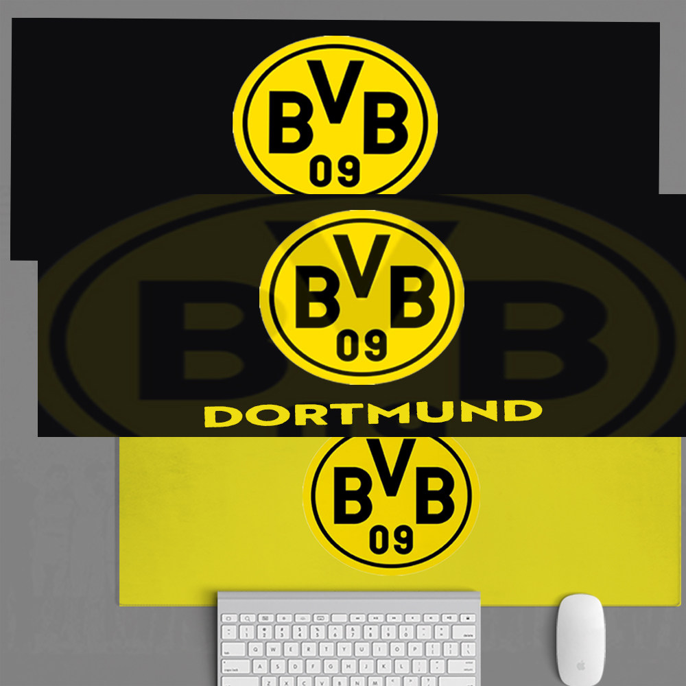 鼠标垫超大办公键盘桌足球迷用品礼物德甲多特蒙德大黄蜂