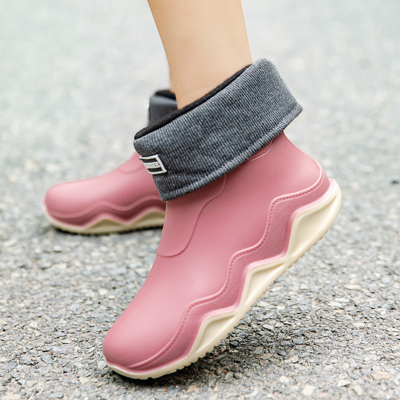 轻便中筒雨靴女时尚防滑雨鞋中帮水鞋赶海防水靴劳保暖胶鞋水桶鞋,女鞋,雨鞋,淘宝优惠券,粉丝福利购,淘宝优惠卷