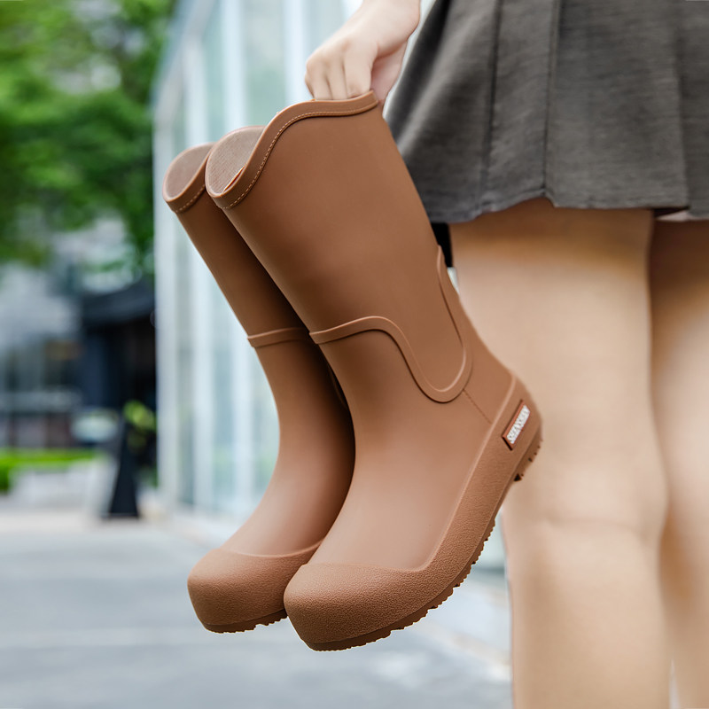 时尚雨鞋女款防滑短中筒雨靴女士软底轻便耐磨防水鞋加绒外穿胶鞋,女鞋,雨鞋,淘宝优惠券,粉丝福利购,淘宝优惠卷