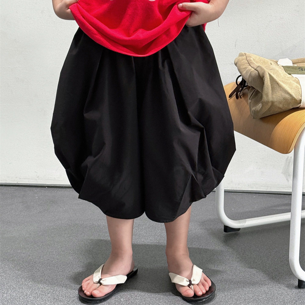 奶酪与喵男童裤子2026夏季新款儿童捏褶灯笼裤速干薄款休闲裤潮