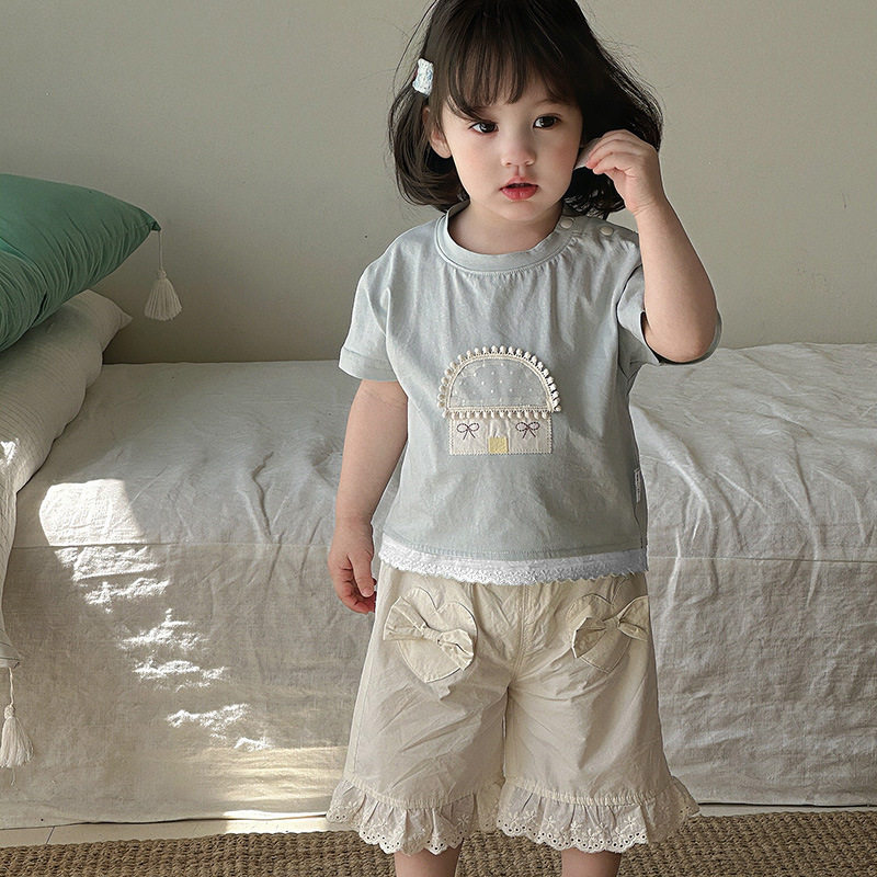 宝宝短袖上衣2026T恤衫夏天纯棉半袖衣服a类女童短袖T恤全棉A类