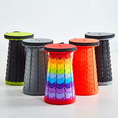 伸缩凳户外折叠凳可携式 旅行野营折叠椅钓鱼垂钓凳排队等候塑料凳