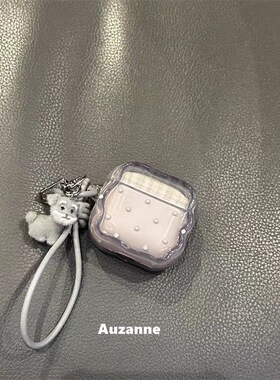 ins高级感波点华强北pro4/5保护套苹果4代蓝牙耳机套Mini4适用迪士尼F8