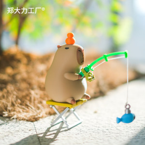卡皮巴拉钓鱼豚3D打印定制摆件