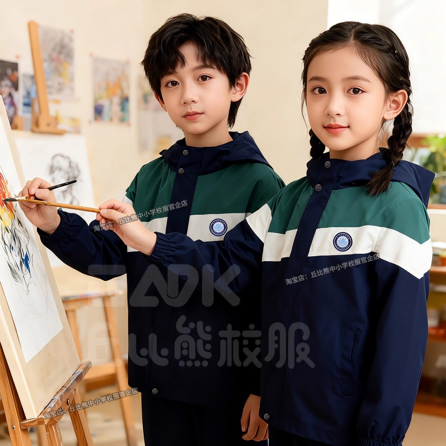 丘比熊学生校服江西九江市统一冬季校服九江初高中小学生冬季校服