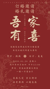 【无图版电子请柬定制】婚礼邀请函 结婚请帖 创意设计电子版制作