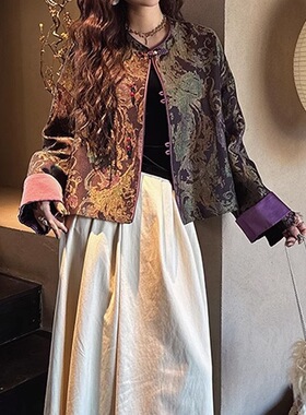 现货三吉【花千语】国风新中式女装开春外套2025年新款今年流行潮