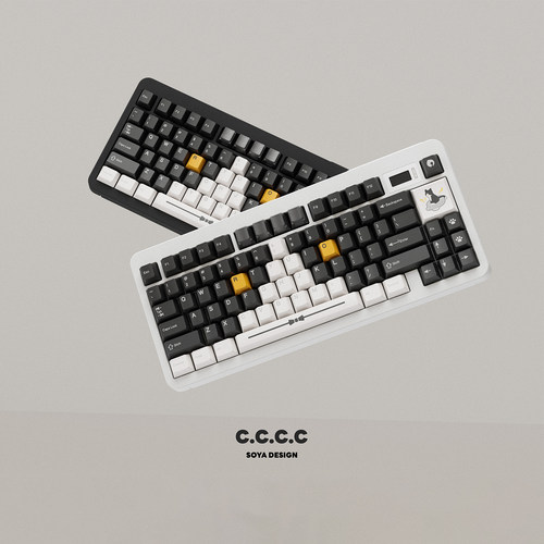 TUTKEYS&Soya奶牛猫原创键帽黑白