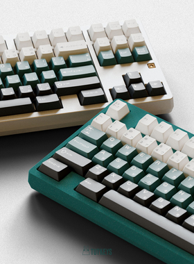 TUTKEYS & Soya 主题墨绿色键帽 蓝色粉色 土酱键帽热升华pbt原厂