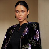 新中式 两戴小众耳饰 一款 自制sophie buhai黑玛瑙渐变珠耳环法式