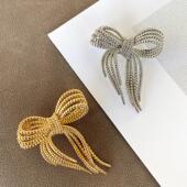 唯美浪漫蝴蝶结胸针女高级感别针小香风配饰西装 外套时尚 胸花礼物