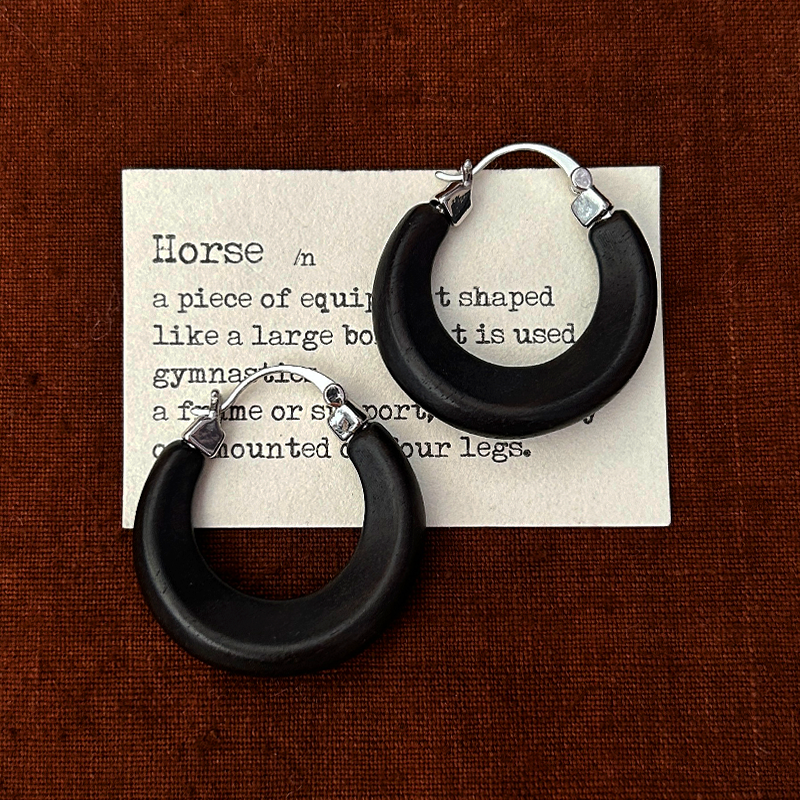 檀木耳圈轻盈不压耳新中式复古极简简约风气质百搭小众高级感女款,饰品/流行首饰/时尚饰品新,耳环,淘宝优惠券,粉丝福利购,淘宝优惠卷