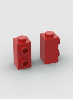 小颗粒积木1x1x1 3分之2砖侧带2孔点侧孔砖工程特殊砖32952零件