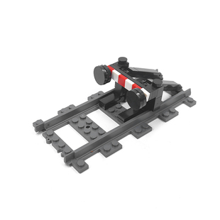 乐积儿moc积木颗粒火车轨道缓冲MOC创意摆件铁路铁轨DIY列车阻尼