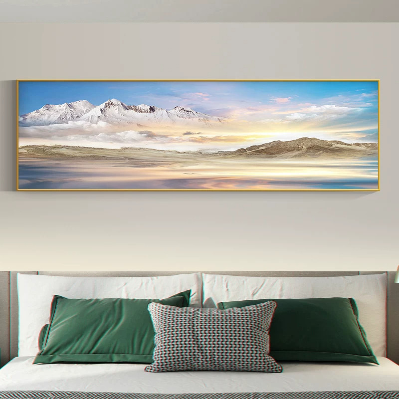 风景海景画卧室床头装饰画挂画