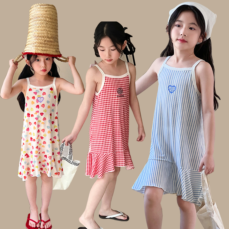 女童睡裙夏季薄款女孩家居服