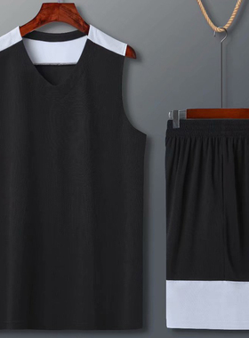 亲子装篮球服男套装童运动服比赛训练服学生定制印字号210020黑色