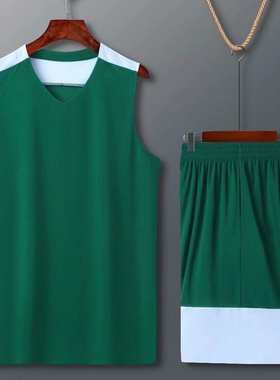 亲子装篮球服男套装童运动服比赛训练服学生定制印字号210020墨绿