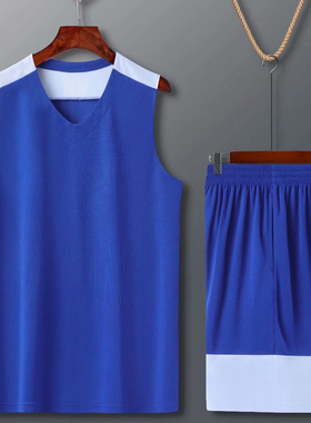 亲子装篮球服男套装童运动服比赛训练服学生定制印字号210020彩蓝