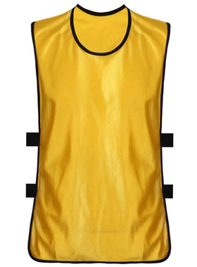 有筋足球篮球分组对抗服丝光训练服马甲球衣另印字印号150155黄色