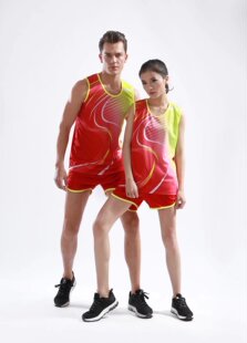 田径服套装男女中小学生比赛田径短跑专业中考跑步训练800910红色