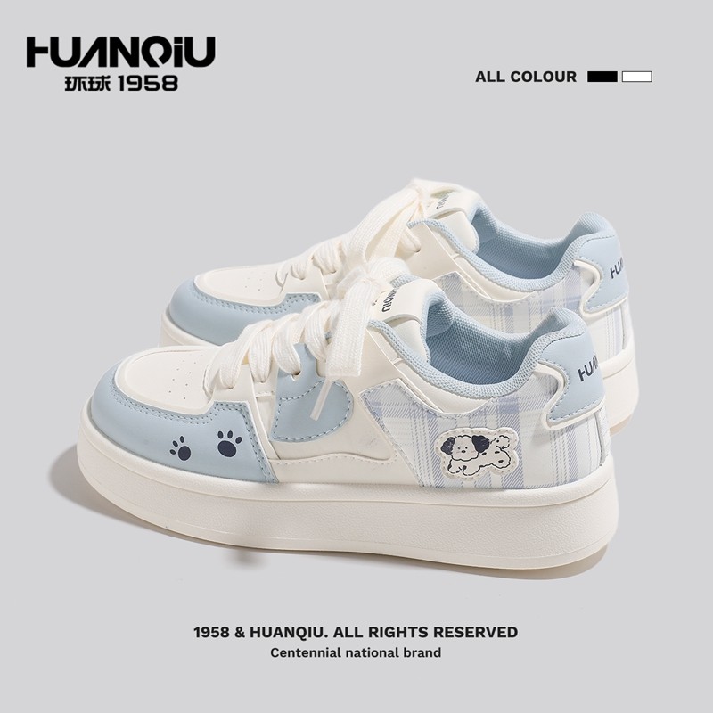 环球小白鞋女款小众板鞋百搭运动学生鞋子初中生女可爱风休闲板鞋,女鞋,休闲板鞋,淘宝优惠券,粉丝福利购,淘宝优惠卷