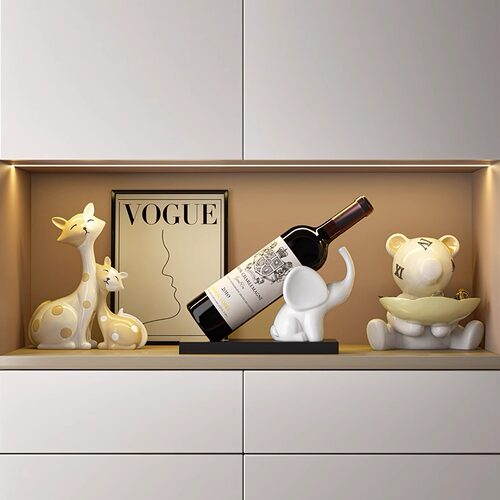 奶油风高级感小众酒柜摆件