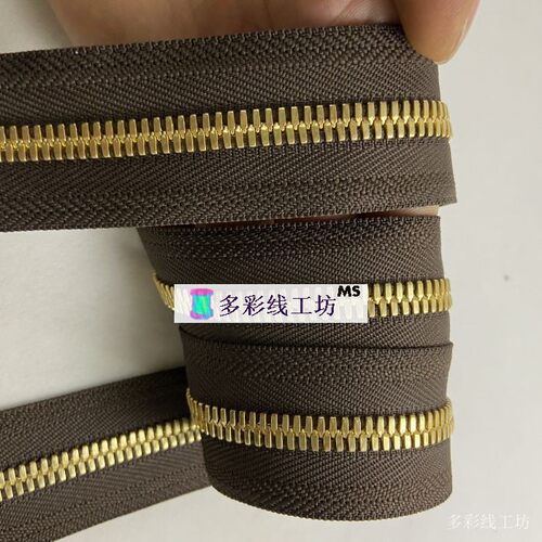 DIY皮具拉链箱包金铜玉米牙