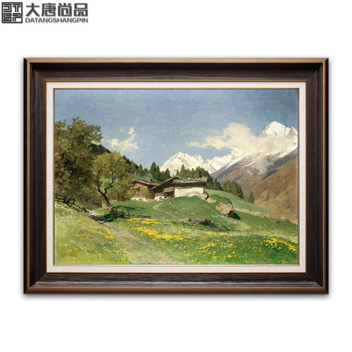康普顿阿尔卑斯山客厅玄关装饰画