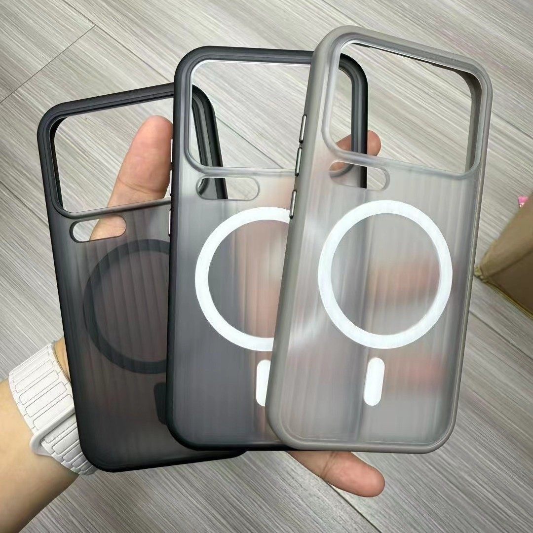 适用小米17pro磁吸撞色壳