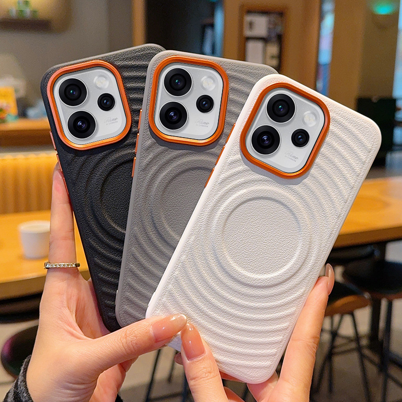 适用opporeno15手机壳奢华波漾纹