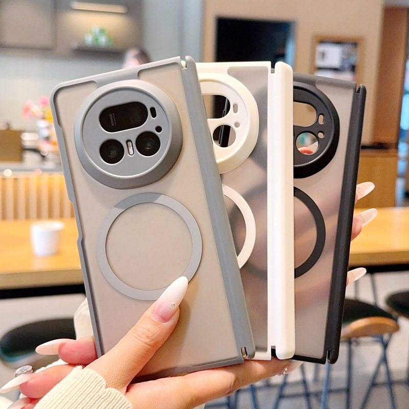 中轴全包荣耀magicv5磁吸手机壳适用MagicV5折叠屏透明磨砂硬壳,3C数码配件,手机屏幕总成,淘宝优惠券,粉丝福利购,淘宝优惠卷