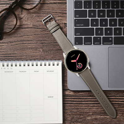 适用Garmin Forerunner570-47mm/265/255佳明Venu4/3/2真皮手表带